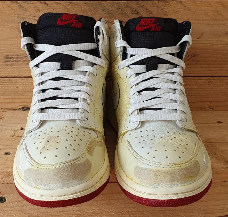 Nike Air Jordan 1 Nigel Sylvestor Leather Trainers UK7/US8/EU41 BV1803-106 Sail