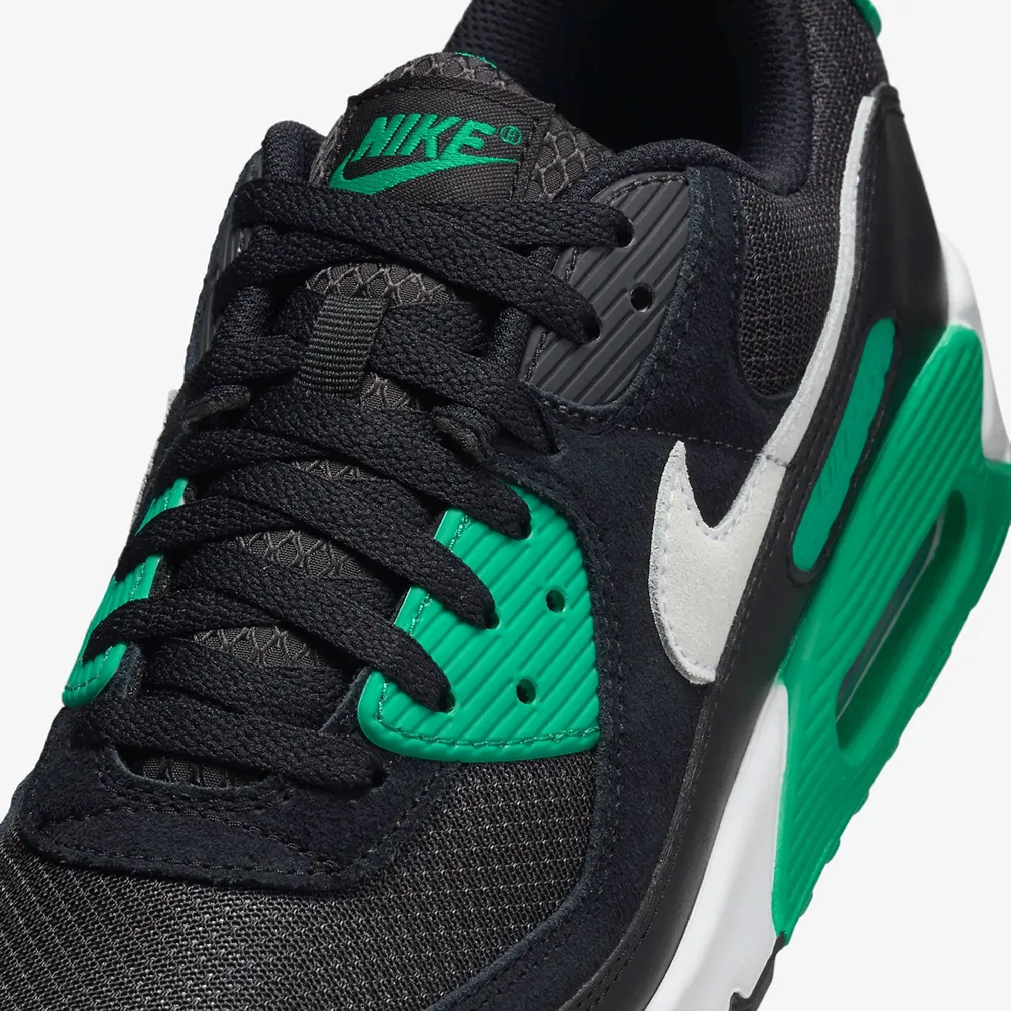 NIKE | AIR MAX 90 { BLACK/WHITE-STADIUM GREEN