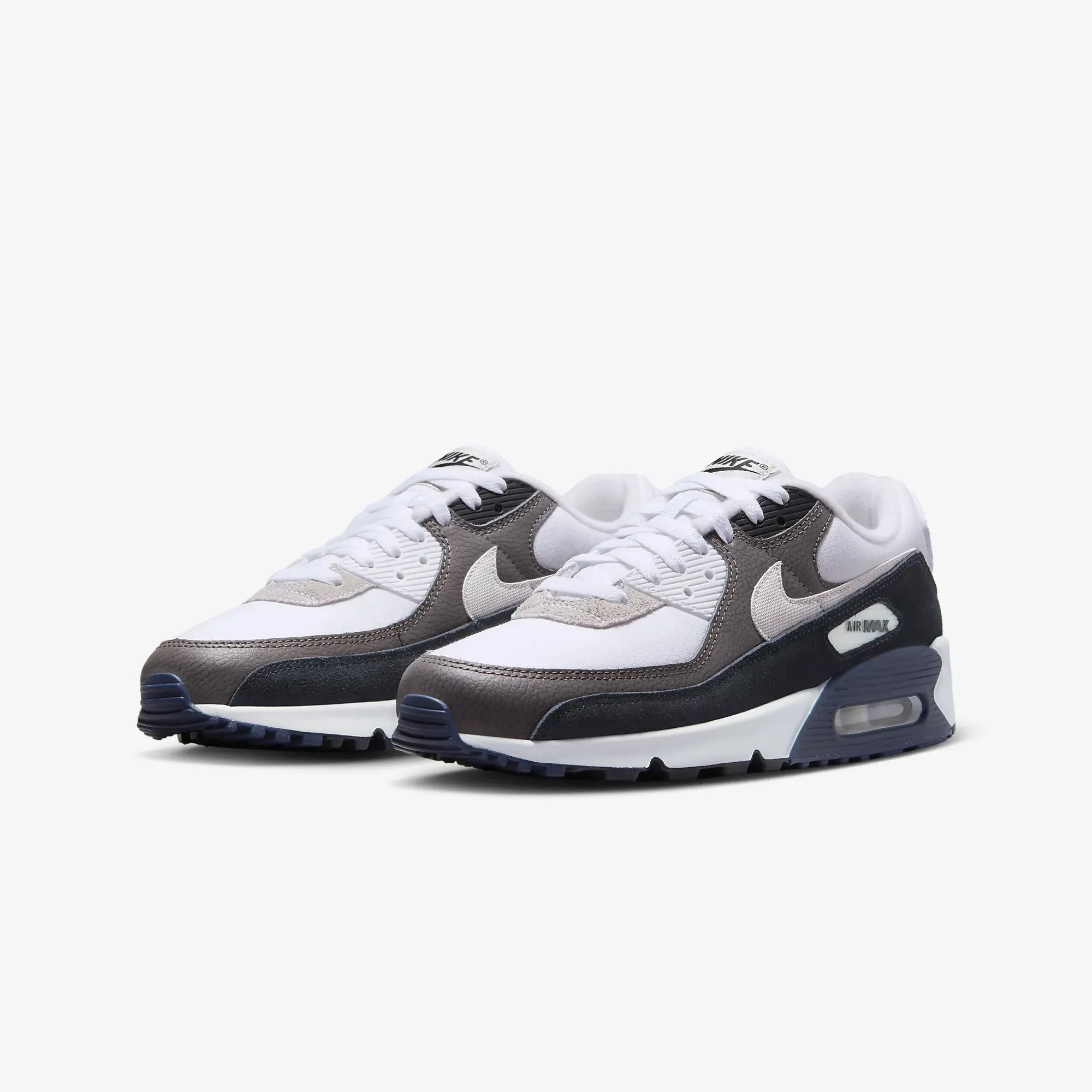Nike | AIR MAX 90  { FLAT PEWTER/WHITE-BLACK-OBSIDIAN
