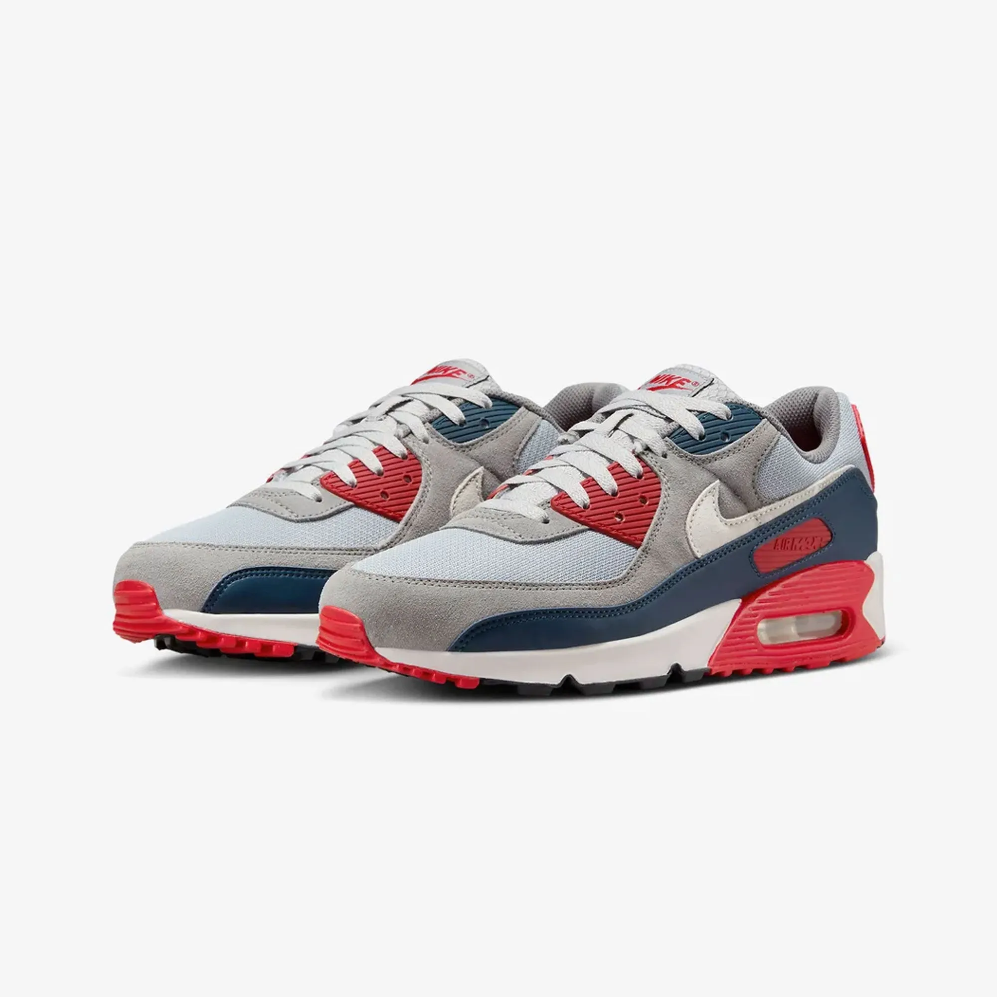 NIKE | AIR MAX 90 { LT SMOKE GREY/PHANTOM-ARMORY NAVY