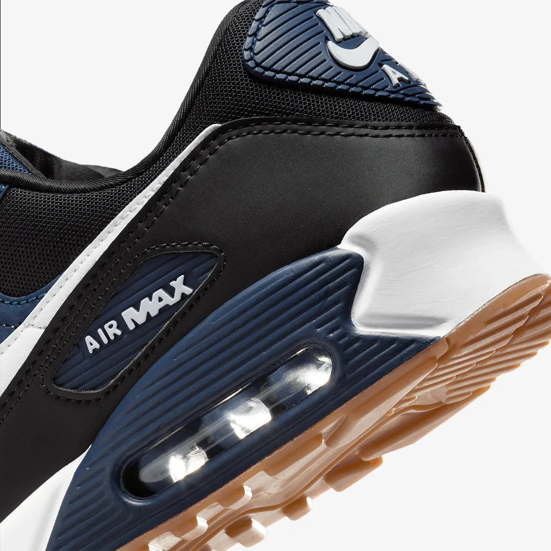 Nike | AIR MAX 90  { MIDNIGHT NAVY/WHITE-BLACK-GUM MED BROWN