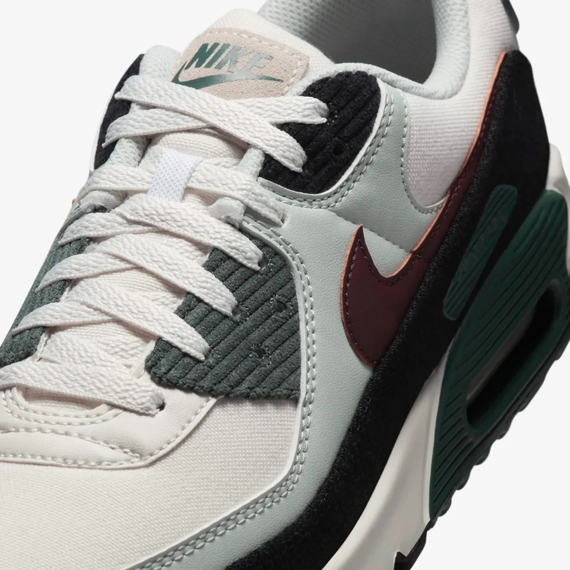 NIKE | AIR MAX 90 PRM { PHANTOM/BURGUNDY CRUSH-VINTAGE GREEN