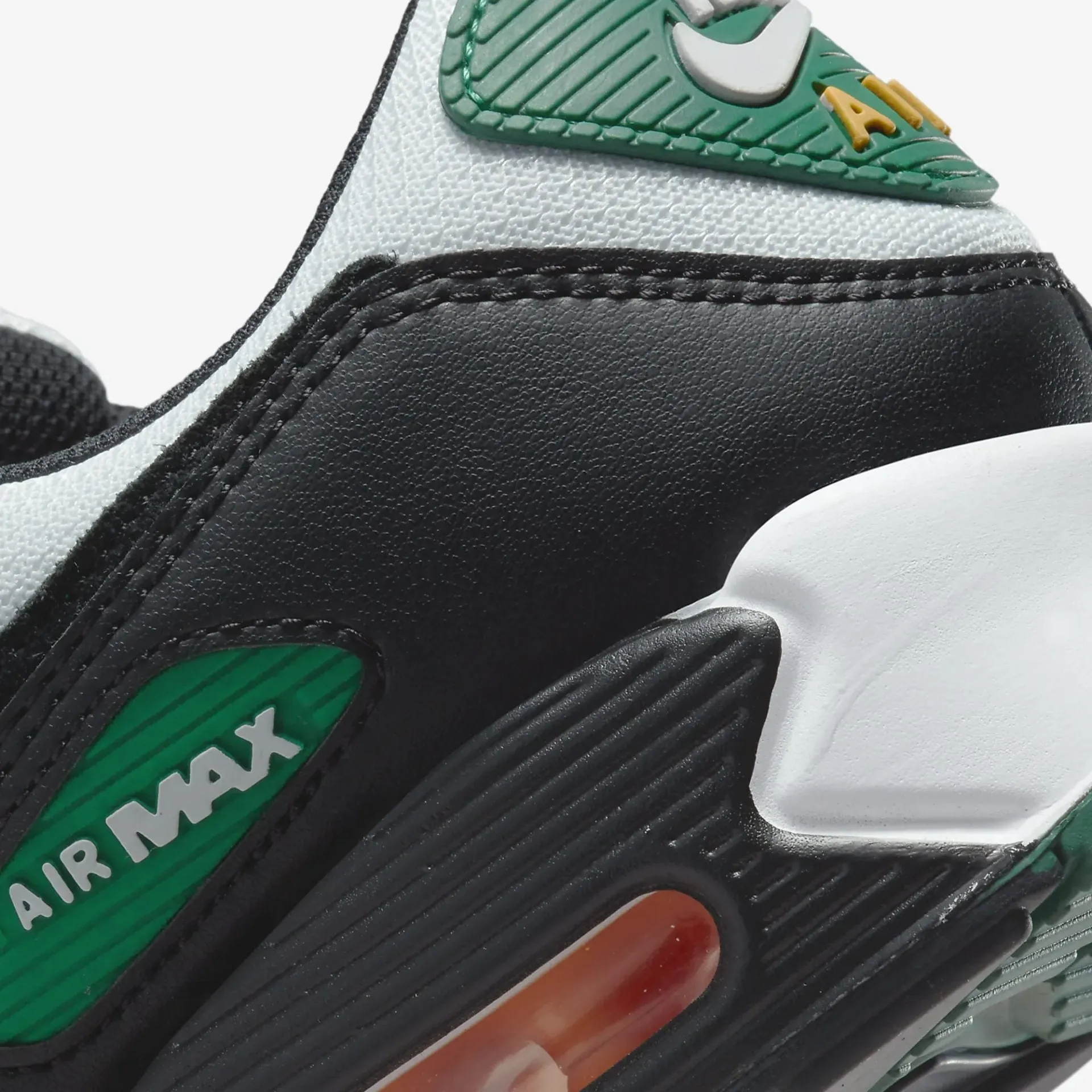 Nike | AIR MAX 90  { PURE PLATINUM /GORGE GREEN