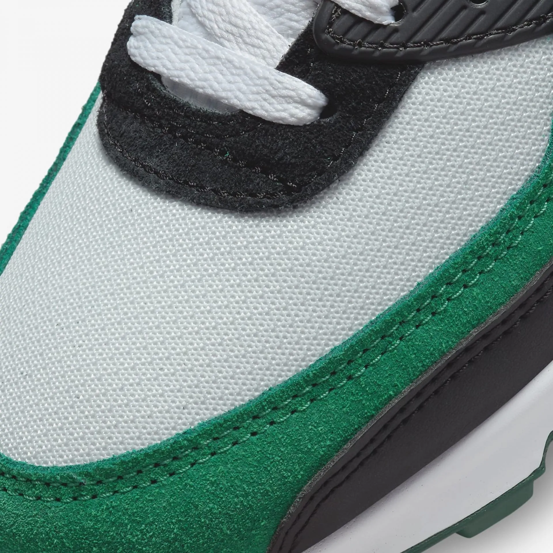 Nike | AIR MAX 90  { PURE PLATINUM /GORGE GREEN