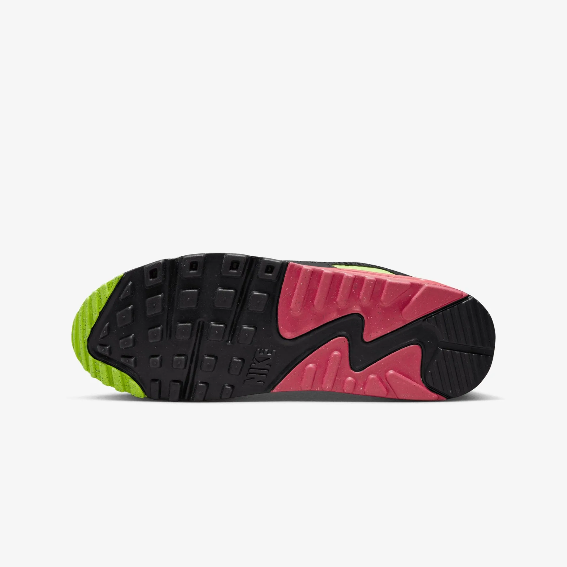 Nike | AIR MAX 90 { WHITE/BLACK-VOLT-RUSH PINK