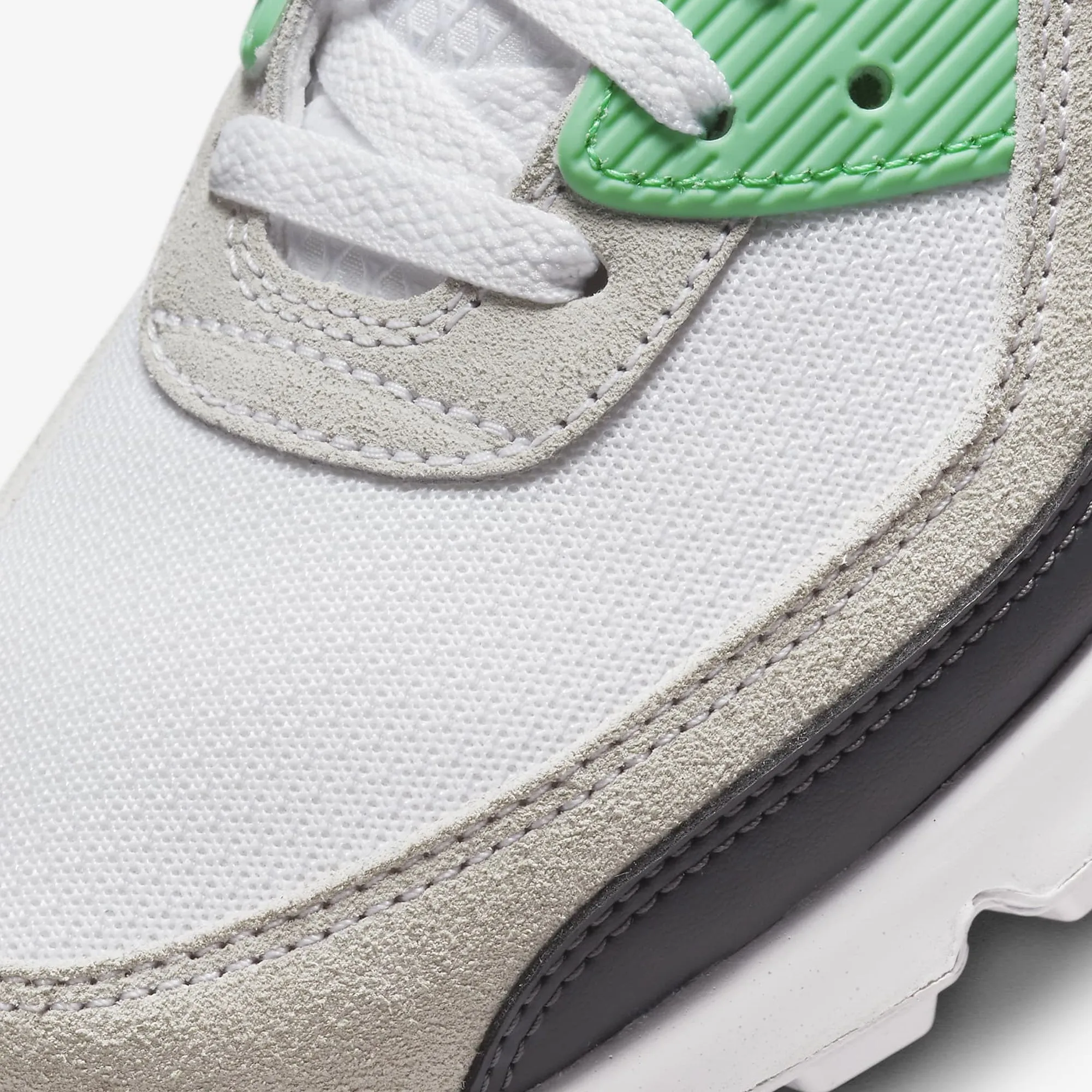 Nike | AIR MAX 90  { WHITE/SPRING GREEN-ANTHRACITE