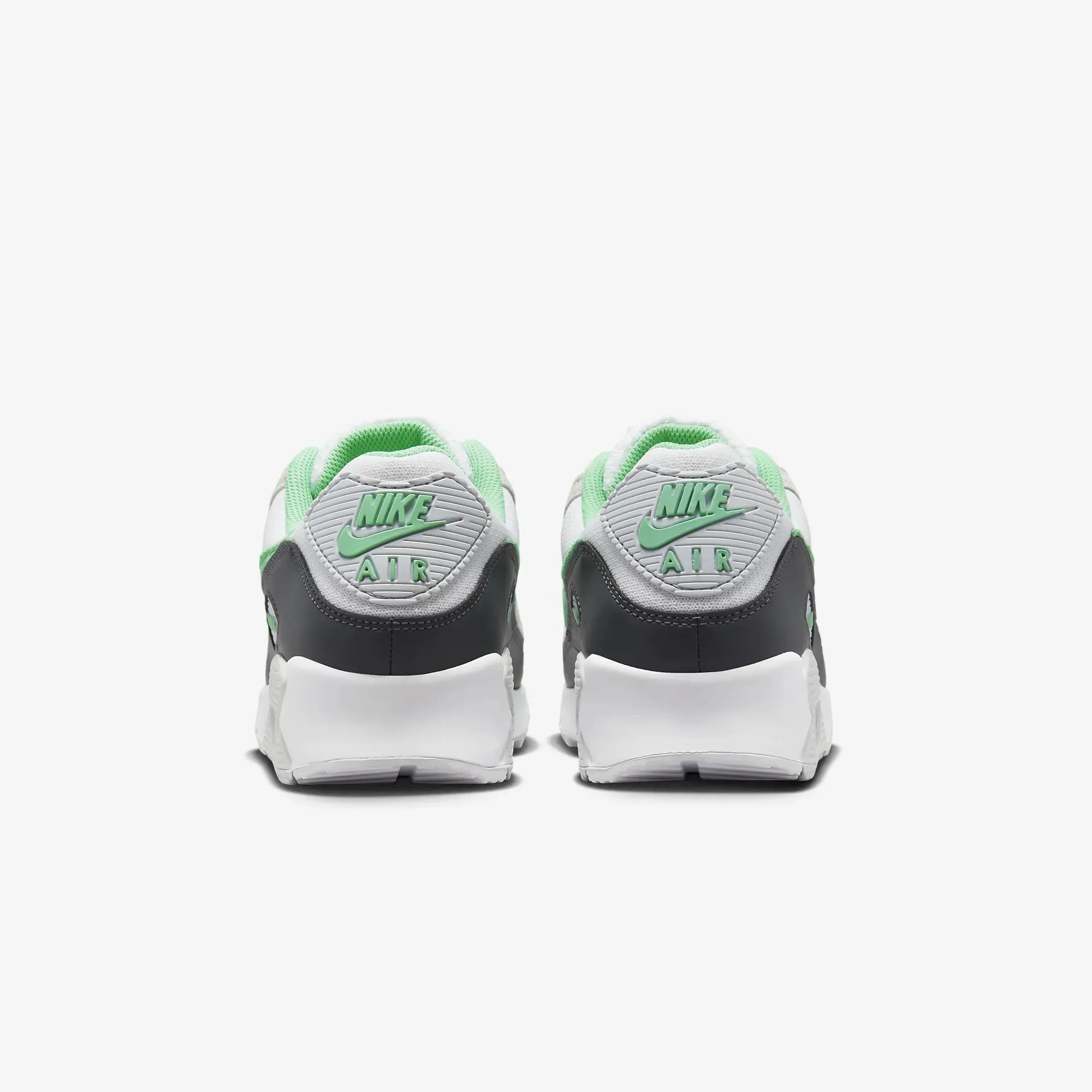 Nike | AIR MAX 90  { WHITE/SPRING GREEN-ANTHRACITE