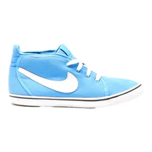 NIKE High Top Trainers Blue Canvas Womens UK 5