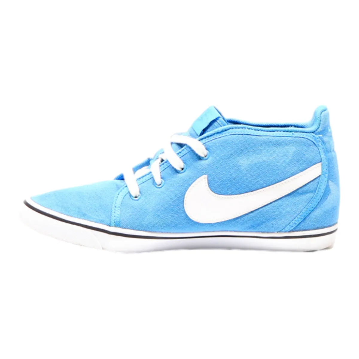 NIKE High Top Trainers Blue Canvas Womens UK 5