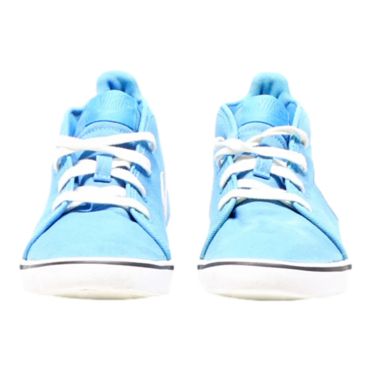 NIKE High Top Trainers Blue Canvas Womens UK 5