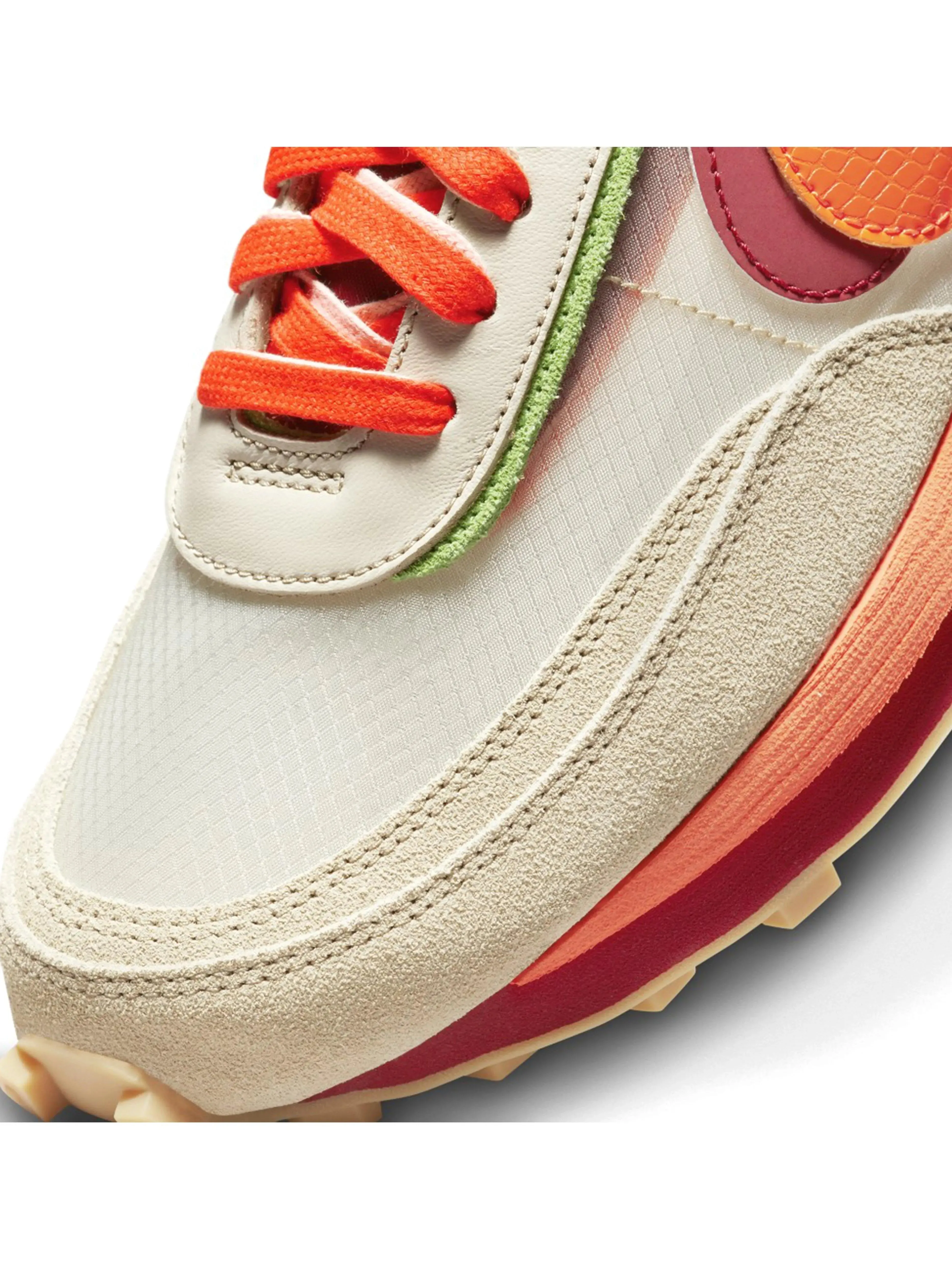 Nike LD Waffle sacai CLOT Kiss of Death Net Orange Blaze