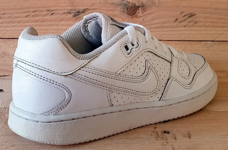 Nike Son Of Force Low Leather Trainers UK4/US4.5Y/EU36.5 615153-109 Triple White