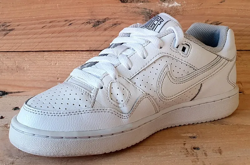 Nike Son Of Force Low Leather Trainers UK4/US4.5Y/EU36.5 615153-109 Triple White