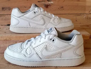 Nike Son Of Force Low Leather Trainers UK4/US4.5Y/EU36.5 615153-109 Triple White