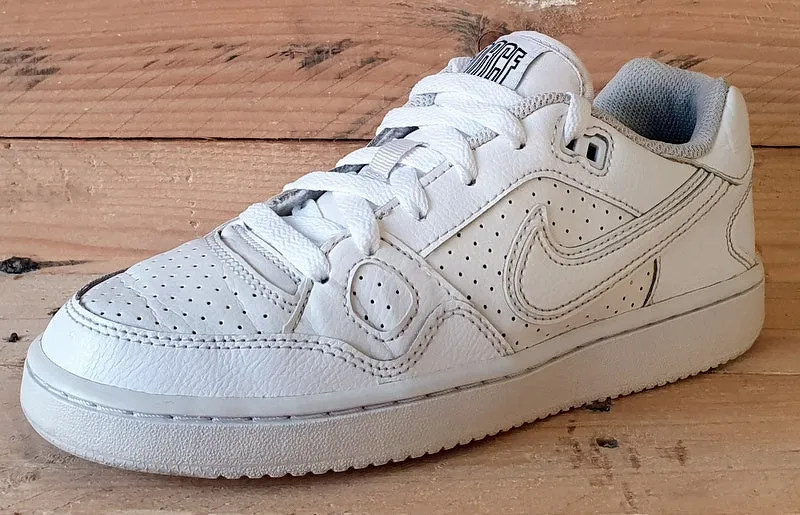 Nike Son Of Force Low Leather Trainers UK4/US4.5Y/EU36.5 615153-109 Triple White