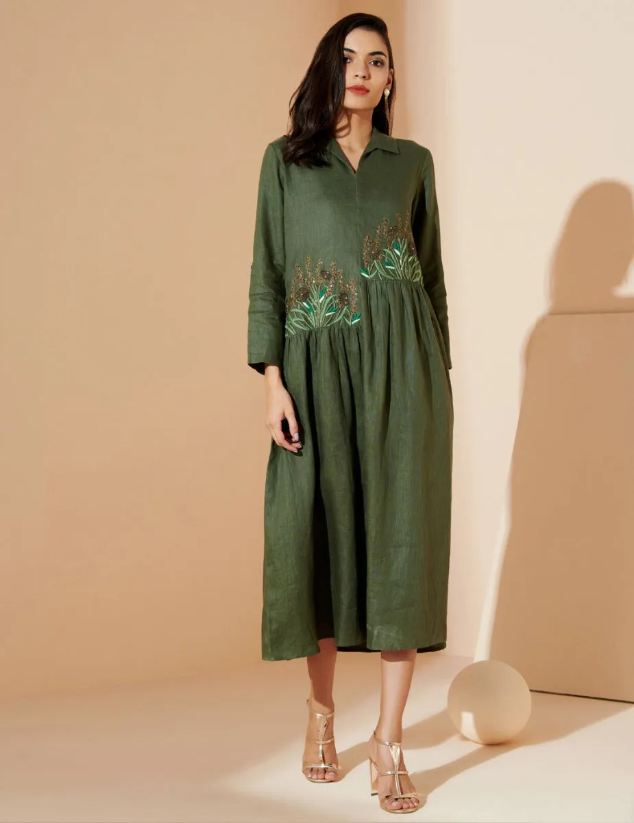 Olive Adah Gathered Dress