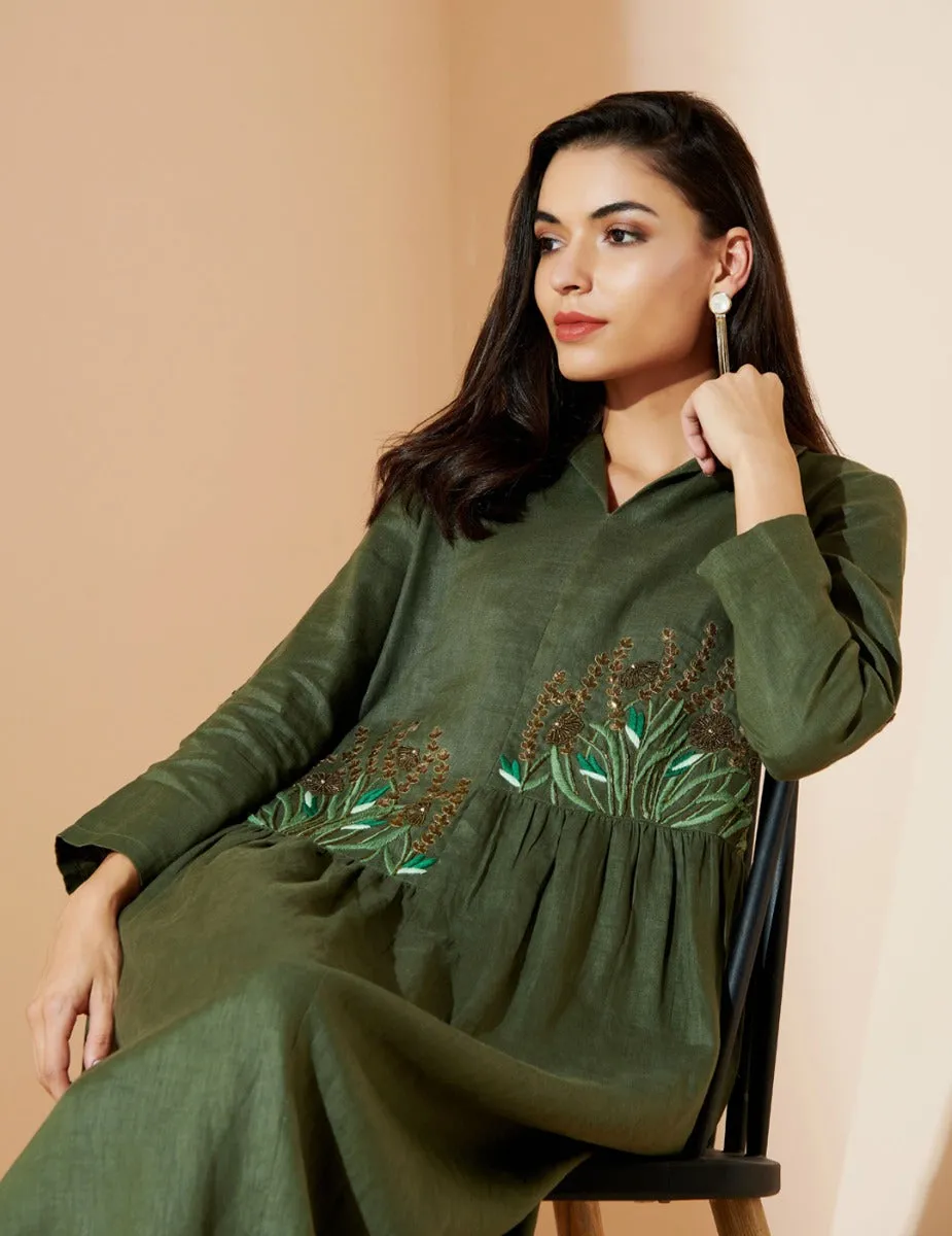 Olive Adah Gathered Dress