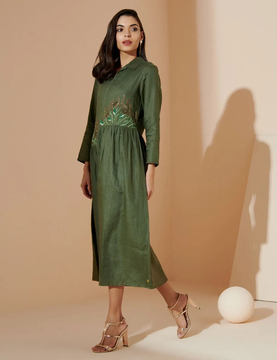 Olive Adah Gathered Dress
