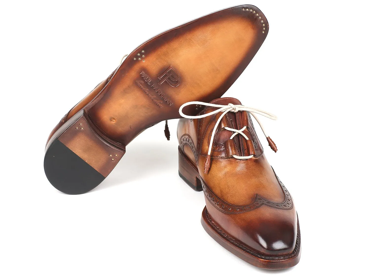 Paul Parkman Goodyear Welted Ghillie Lacing Wingtip Brogues