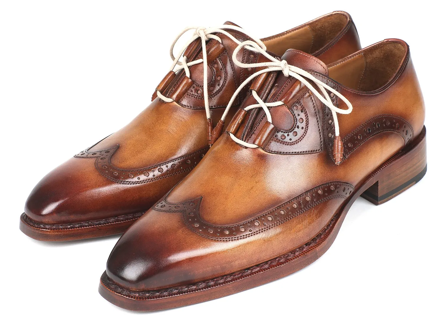 Paul Parkman Goodyear Welted Ghillie Lacing Wingtip Brogues