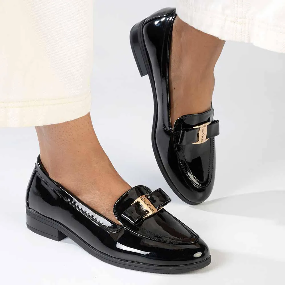Pierre Cardin Ladies Formal Flat B2 - Black