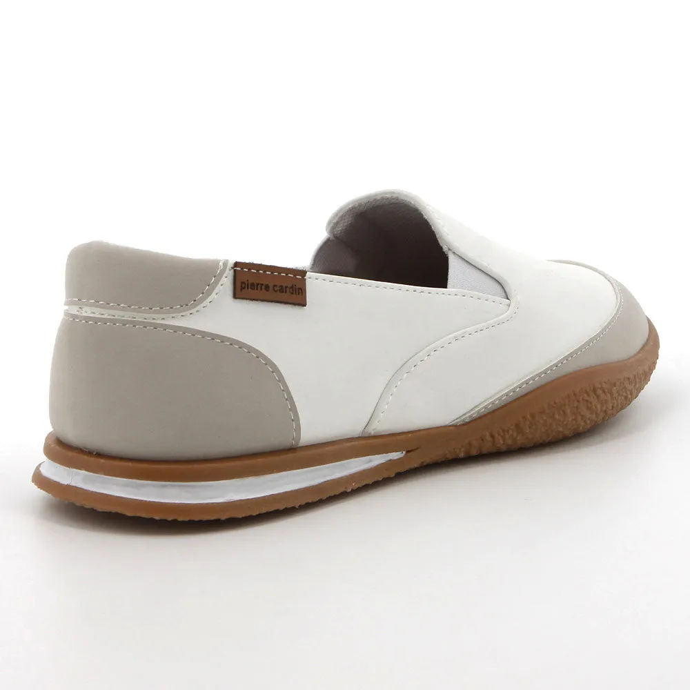 Pierre Cardin Wembi 3 Ladies Slip On Loafer -  White Grey
