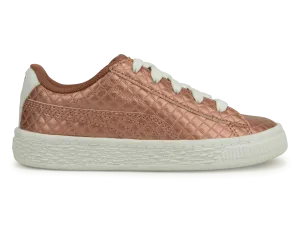 PUMA Kids Basket Met Emboss Rose/White