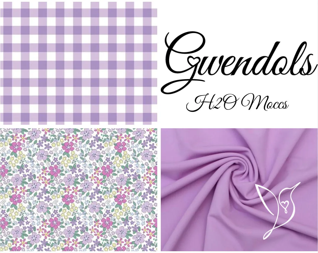 Purple Ditsy Floral H2O UV 50 Mocc