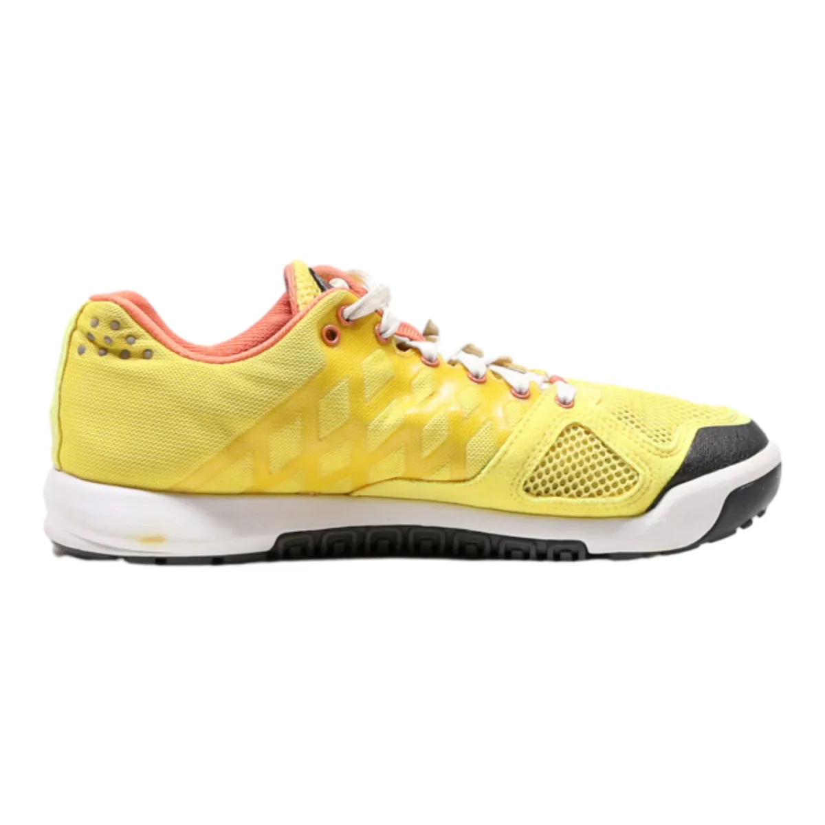 REEBOK Sneaker Trainers Yellow Synthetic Womens UK 4.5
