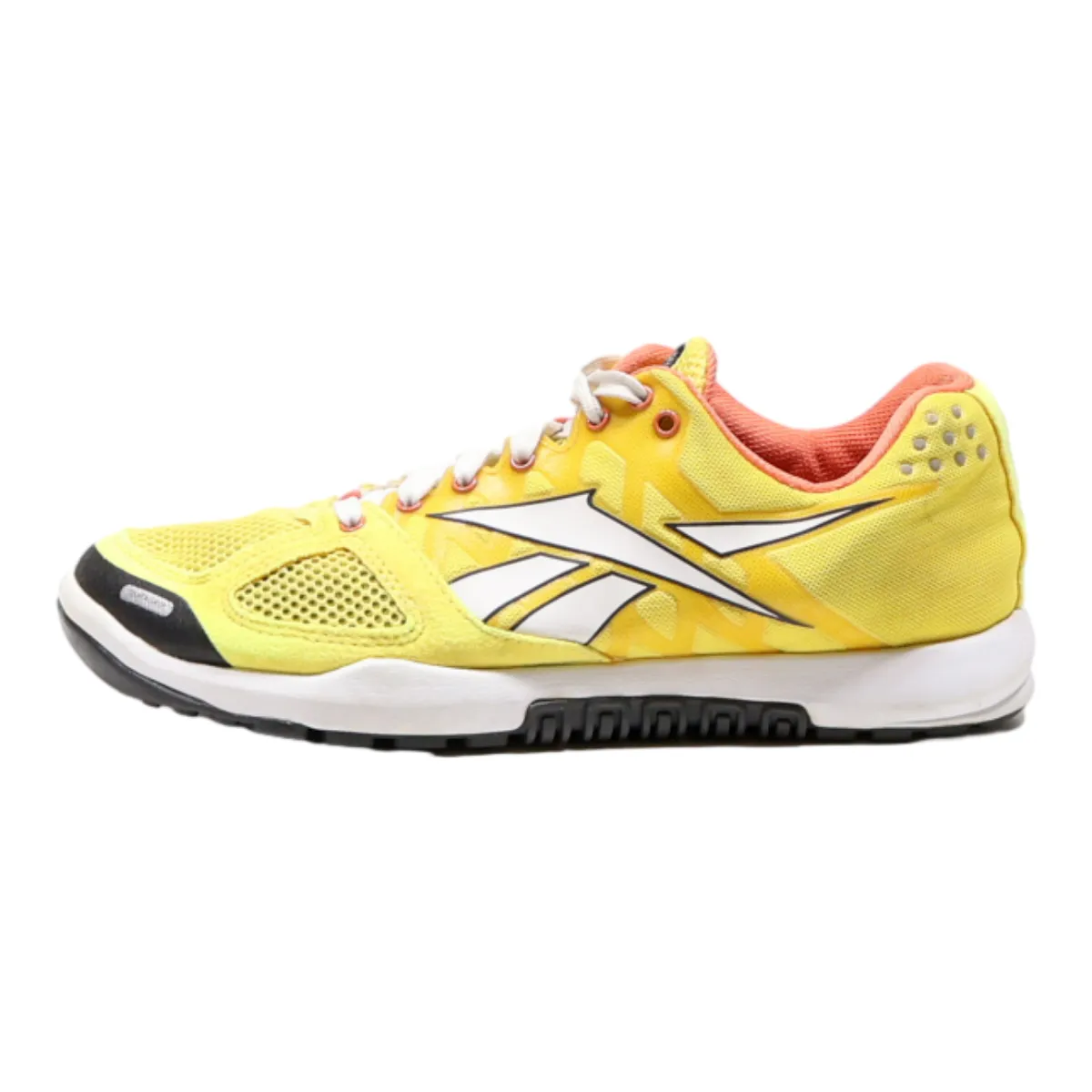 REEBOK Sneaker Trainers Yellow Synthetic Womens UK 4.5