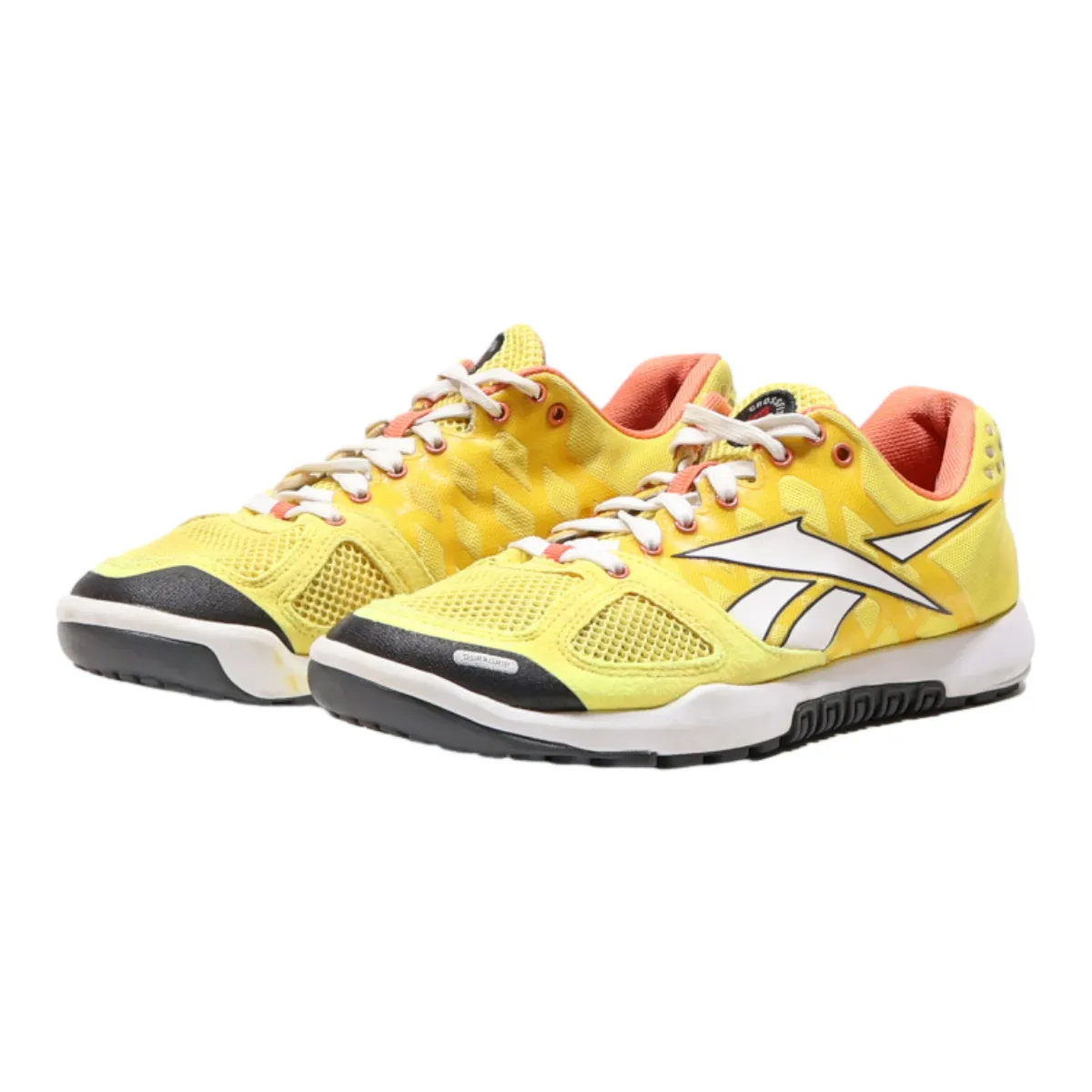 REEBOK Sneaker Trainers Yellow Synthetic Womens UK 4.5
