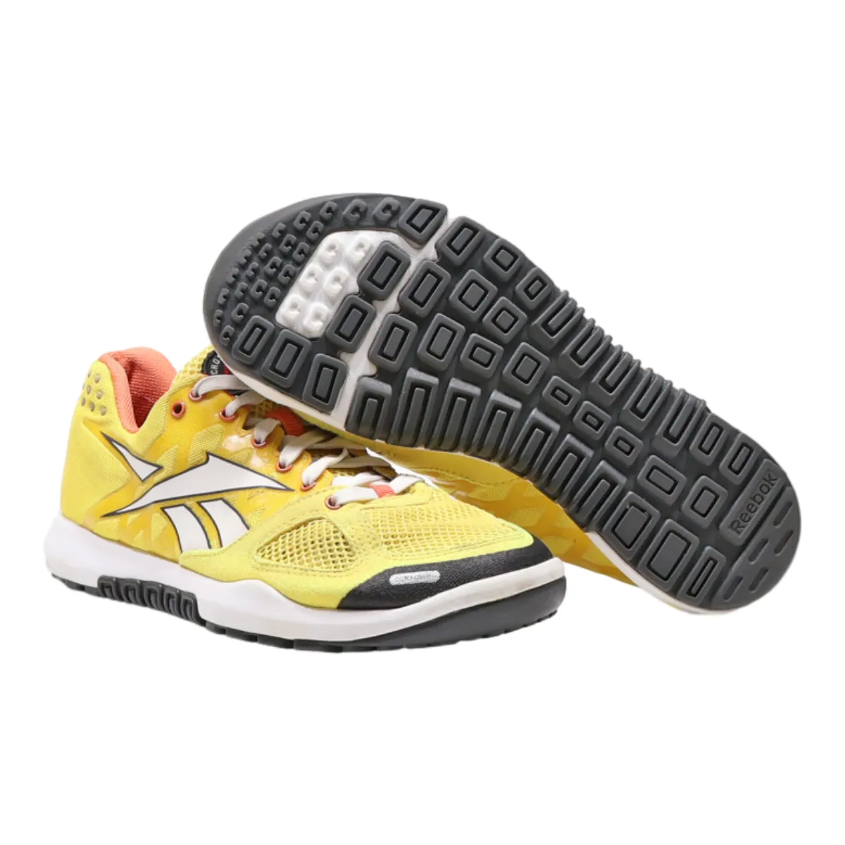 REEBOK Sneaker Trainers Yellow Synthetic Womens UK 4.5
