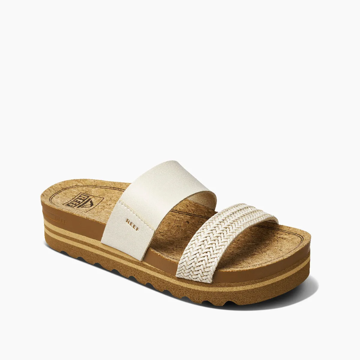 REEF CUSHION VISTA HI WOMENS SANDAL - VINTAGE WHITE