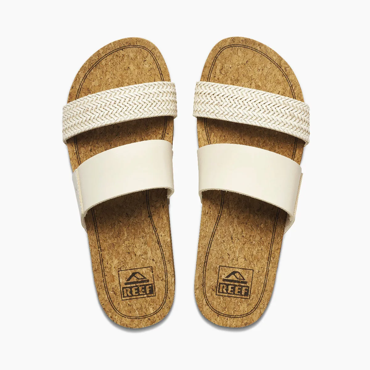 REEF CUSHION VISTA HI WOMENS SANDAL - VINTAGE WHITE
