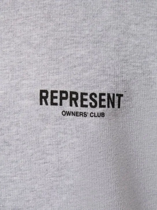 Represent   Owners Club logo cotton hoodie 