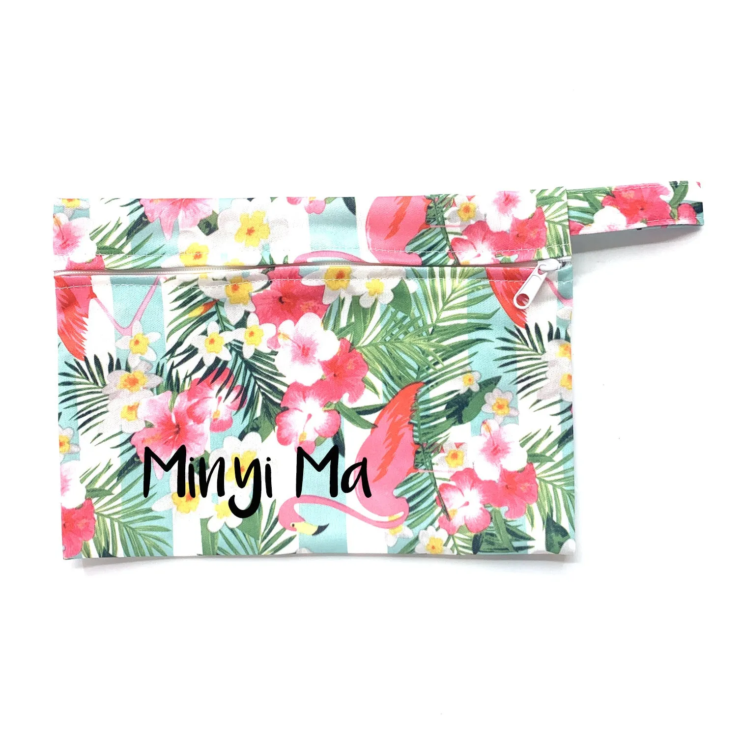 Small Wetbag - Flowery Flamingo