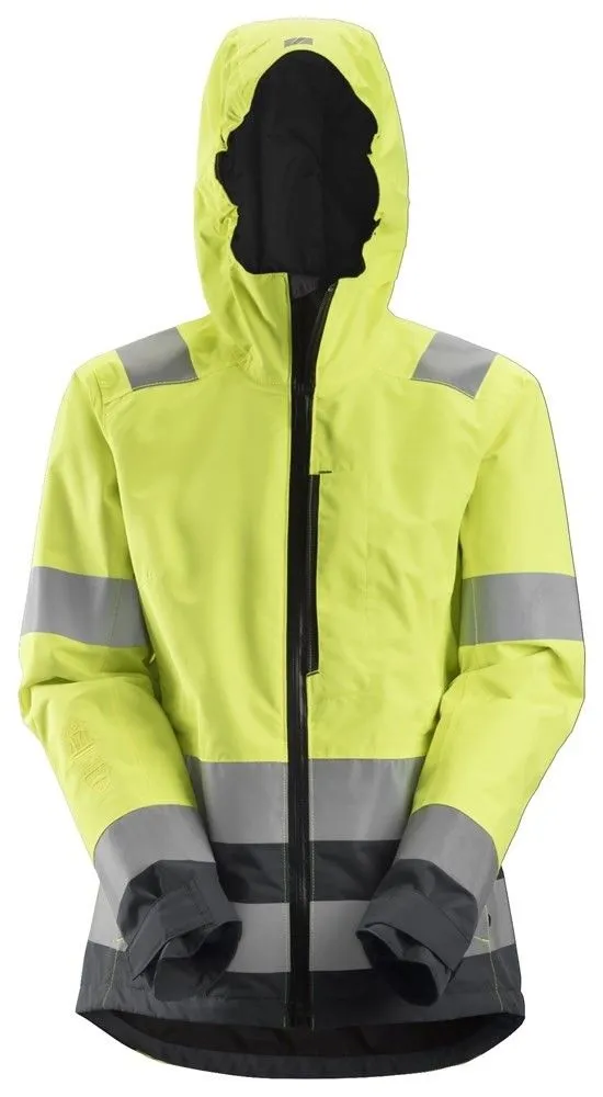 Snickers&#x20;1347&#x20;AllroundWork,&#x20;Women&#x27;s&#x20;High-Vis&#x20;Waterproof&#x20;Shell&#x20;Jacket,&#x20;Class&#x20;2&#x2F;3&#x20;-&#x20;High&#x20;Vis&#x20;Yellow