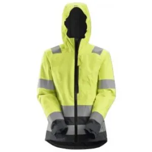 Snickers&#x20;1347&#x20;AllroundWork,&#x20;Women&#x27;s&#x20;High-Vis&#x20;Waterproof&#x20;Shell&#x20;Jacket,&#x20;Class&#x20;2&#x2F;3&#x20;-&#x20;High&#x20;Vis&#x20;Yellow