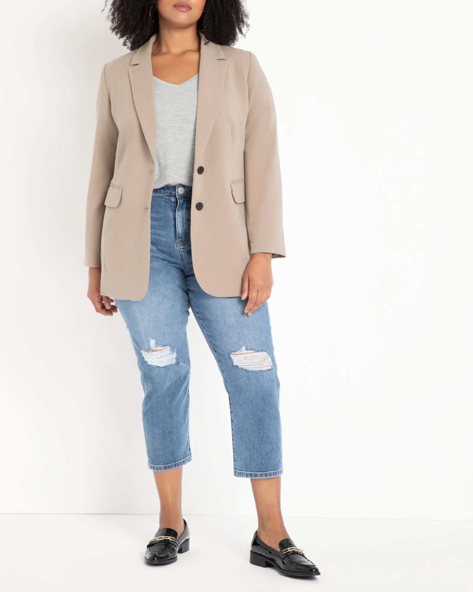 Sora Classic Work Blazer | Taupe