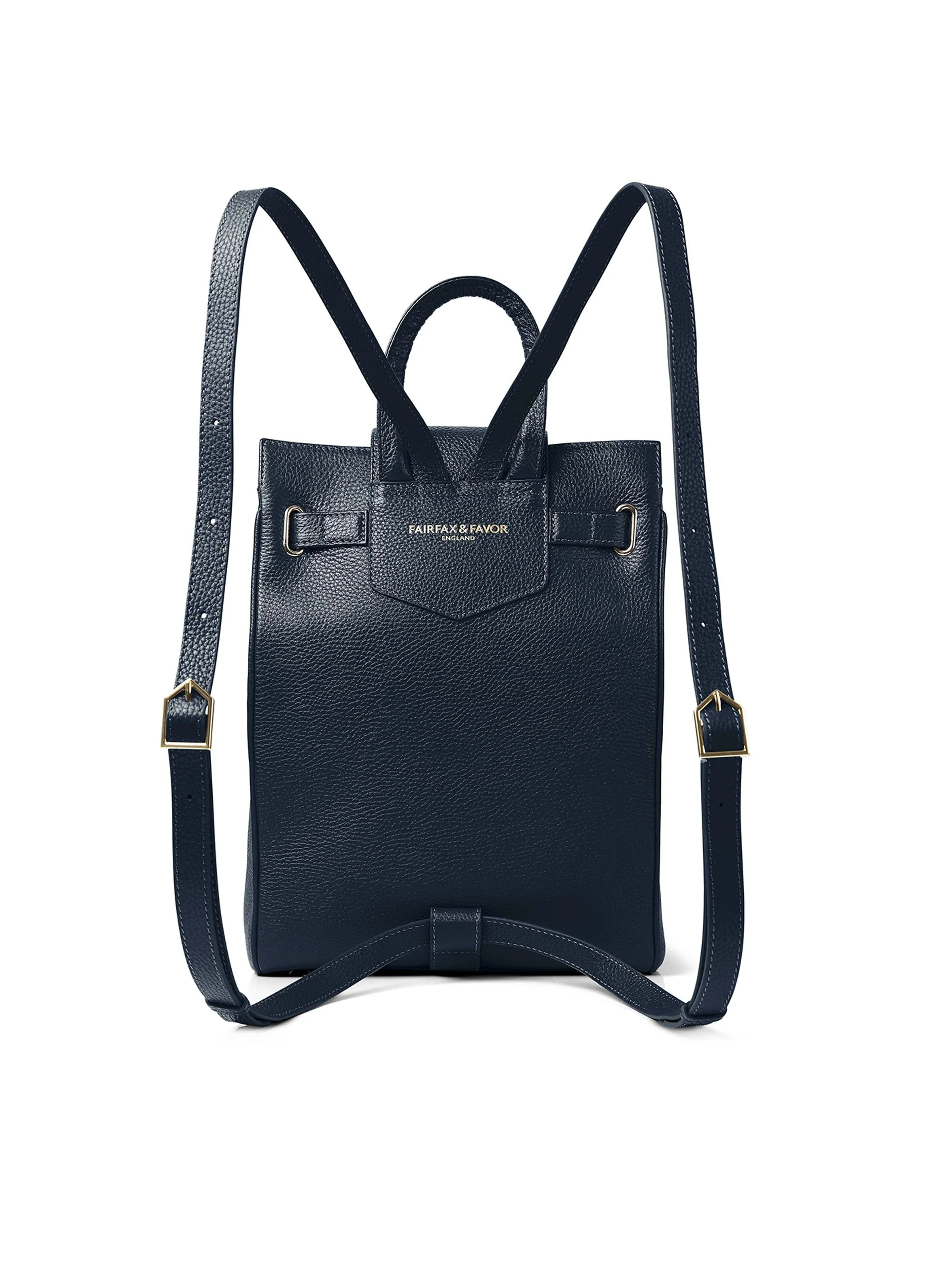 The Windsor Backpack - Tan & Navy Suede
