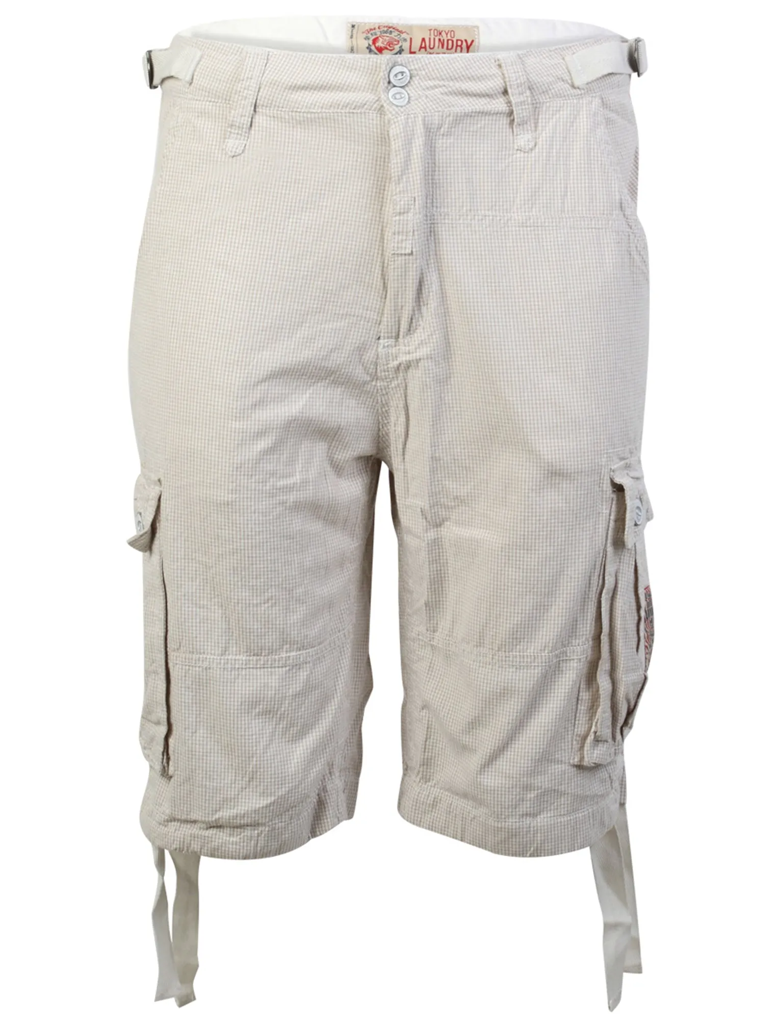 Tokyo Laundry Kei Checked Cargo Summer Shorts