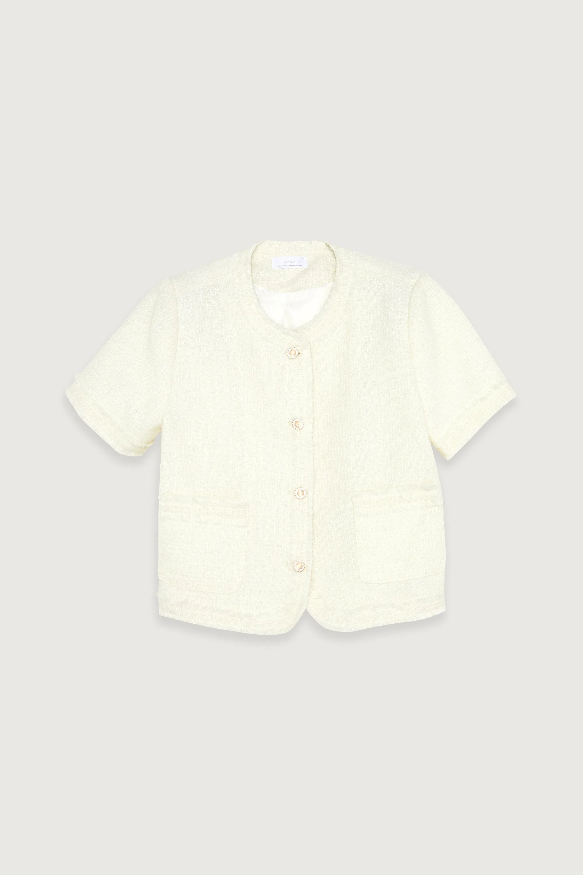 TWEED SHORT SLEEVE JACKET