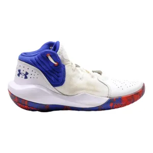 UNDER ARMOUR Sneaker Trainers White Leather Boys UK 6