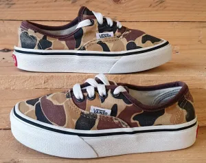 Vans Off The Wall Low Canvas Kids Trainers UK11.5/US12/EU29 721454 Camo