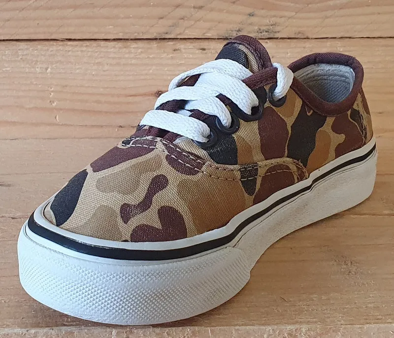 Vans Off The Wall Low Canvas Kids Trainers UK11.5/US12/EU29 721454 Camo