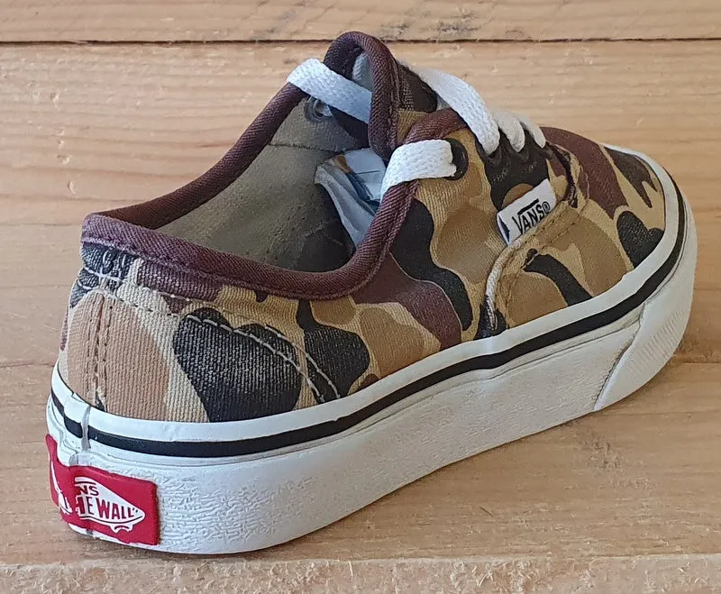 Vans Off The Wall Low Canvas Kids Trainers UK11.5/US12/EU29 721454 Camo