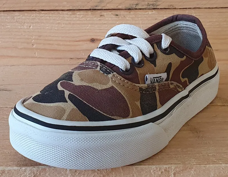 Vans Off The Wall Low Canvas Kids Trainers UK11.5/US12/EU29 721454 Camo