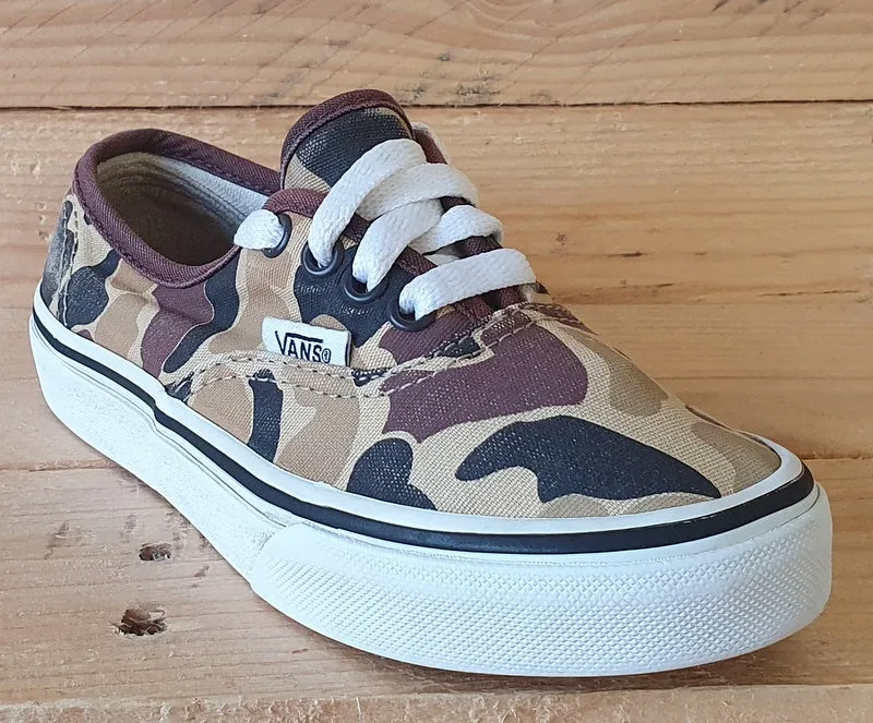 Vans Off The Wall Low Canvas Kids Trainers UK11.5/US12/EU29 721454 Camo