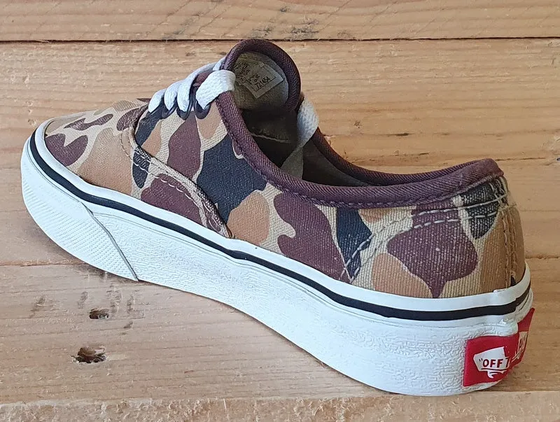 Vans Off The Wall Low Canvas Kids Trainers UK11.5/US12/EU29 721454 Camo
