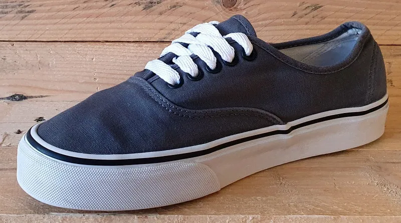 Vans Off The Wall Low Canvas Trainers UK7.5/US8.5/EU41 TC7H Charcoal/White